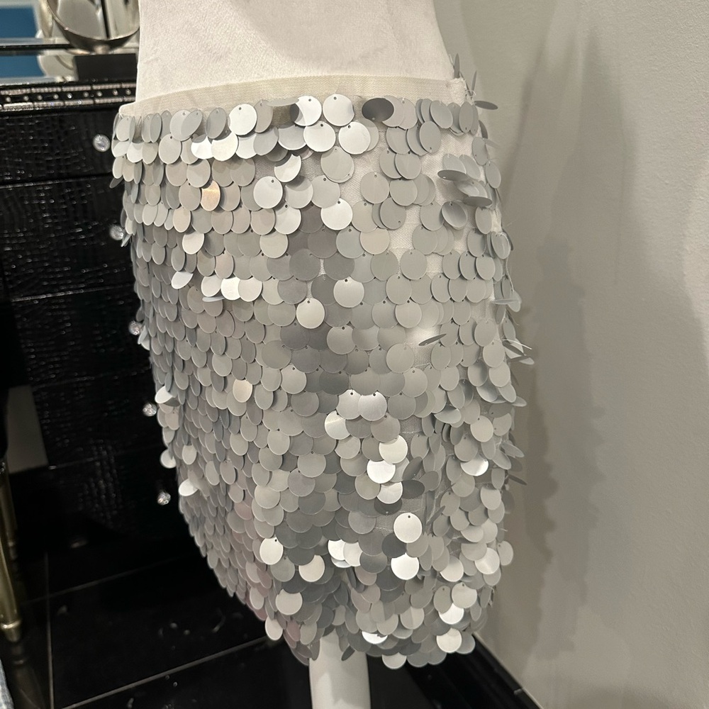 Chunky Silver Sequence Skirt - image 2